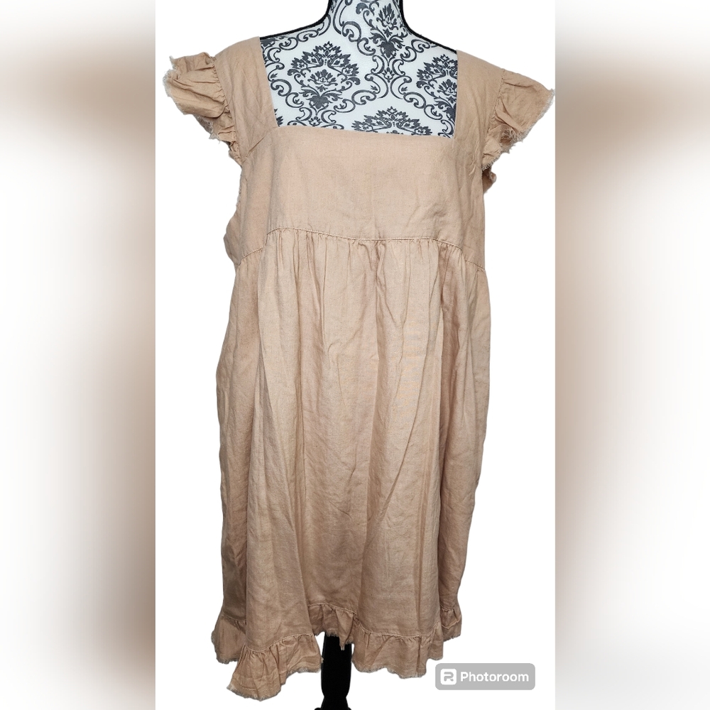 Aerie Linen Blend Mini Dress size XL